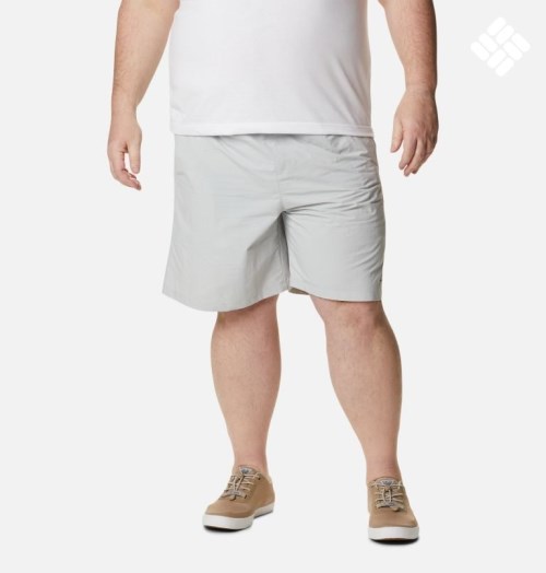 Men's Columbia PFG Backcast III Water Shorts Light Grey | Plus Size CA-E1C0A